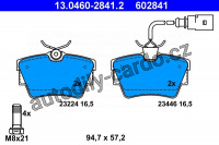 Sada brzdových destiček ATE 13.0460-2841 (AT 602841)