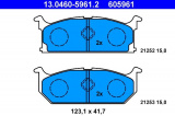 Sada brzdových destiček ATE 13.0460-5961 (AT 605961) - SUZUKI