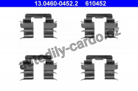 Sada příslušenství, obložení kotoučové brzdy ATE 13.0460-0452 (AT 610452)