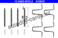 Sada příslušenství, obložení kotoučové brzdy ATE 13.0460-0910 (AT 610910)