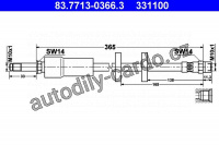 Brzdová hadice - ATE 83.7713-0366