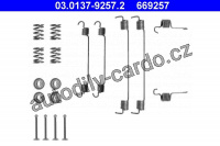 Sada příslušenství, brzdové čelisti ATE 03.0137-9257 (AT 669257)