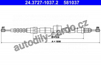 Lanko ruční brzdy ATE 24.3727-1037 (AT 581037)