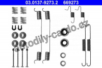 Sada příslušenství, brzdové čelisti ATE 03.0137-9273 (AT 669273)