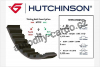 Ozubený klínový řemen Hutchinson 085 AHD 22