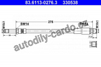 Brzdová hadice ATE 83.6113-0276 (AT 330538)