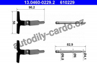 Sada příslušenství, brzdové čelisti ATE 13.0460-0229 (AT 610229)