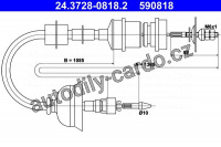 Spojkové lanko ATE 24.3728-0818 (590818)