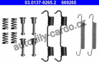 Sada příslušenství, parkovací brzdové čeliti ATE 03.0137-9265 (AT 669265)