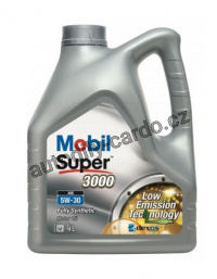 Mobil Super 3000 XE 5W-30 4L + štítek