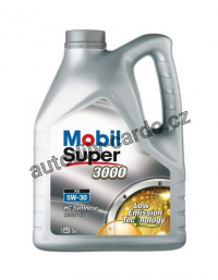 Mobil Super 3000 XE 5W-30 5L + štítek