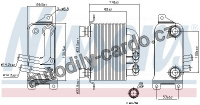 Chladič motorového oleje NISSENS 90621