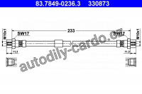 Brzdová hadice ATE 83.7849-0236 (AT 330873)