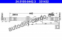 Brzdová hadice ATE 24.5105-0442 