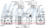 Kompresor klimatizace NISSENS 89624