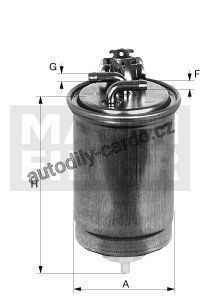 Palivový filtr MANN WK853/9 (MF WK853/9) - FIAT