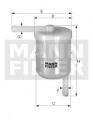 Palivový filtr MANN WK42/11 (MF WK42/11) - HYUNDAI, ISUZU, MITSUBISHI