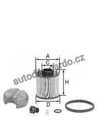 Filtr močoviny (AdBlue) MANN MF U620/4XKIT