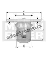 Palivový filtr MANN WK42/6 (MF WK42/6) - HONDA, SUZUKI, TOYOTA