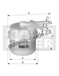 Palivový filtr MANN WK44/6 (MF WK44/6) - HONDA