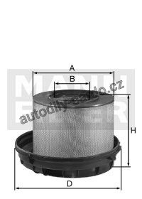 Vzduchový filtr MANN C411776 (MF C411776) - MERCEDES-BENZ