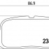 Sada brzdových destiček BREMBO P83116 - TOYOTA