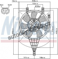 Ventilátor chladiče klimatizace NISSENS 85407