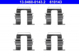 Sada příslušenství, obložení kotoučové brzdy ATE 13.0460-0143 (AT 610143)