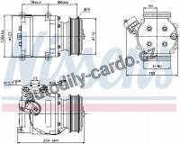 Kompresor klimatizace NISSENS 89230