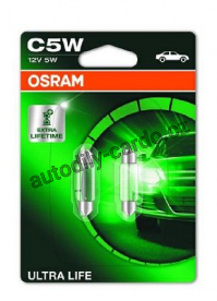 Žárovka OSRAM Ultra Life C5W 12V 6418ULT-02B - Duo (2ks)