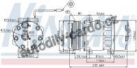 Kompresor klimatizace NISSENS 89125