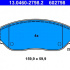 Sada brzdových destiček ATE 13.0460-2798 (AT 602798)