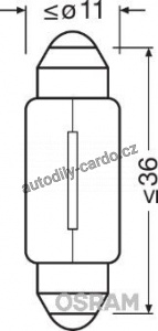 Žárovka OSRAM C5W 12V 6418