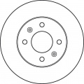 Brzdový kotouč TRW DF6040 - HYUNDAI GETZ 02-05