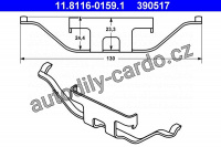 Pružina, brzdový třmen ATE 11.8116-0159 (AT 390517)