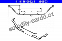 Pružina, brzdový třmen ATE 11.8116-0092 (AT 390503)