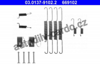 Sada příslušenství, brzdové čelisti ATE 03.0137-9102 (AT 669102)