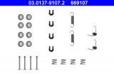 Sada příslušenství, brzdové čelisti ATE 03.0137-9107 (AT 669107)