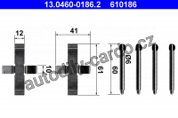 Sada příslušenství, obložení kotoučové brzdy ATE 13.0460-0186 (AT 610186)