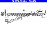 Brzdová hadice ATE  24.5238-0255 (330674)