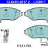Sada brzdových destiček, kotoučová brzda - ATE 13.0470-2617 (LD2617)