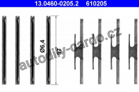Sada příslušenství, obložení kotoučové brzdy ATE 13.0460-0205 (AT 610205)