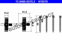 Sada příslušenství, obložení kotoučové brzdy ATE 13.0460-0215 (AT 610215)