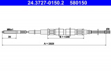 Lanko ruční brzdy ATE 24.3727-0150 (AT 580150)