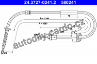 Lanko ruční brzdy ATE 24.3727-0241 (AT 580241)