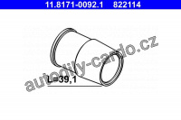 Vodicí pouzdro brzdového třmene ATE 11.8171-0092 (AT 822114)
