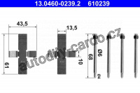 Sada příslušenství, obložení kotoučové brzdy ATE 13.0460-0239 (AT 610239)