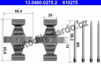 Sada příslušenství, obložení kotoučové brzdy ATE 13.0460-0275 (AT 610275)