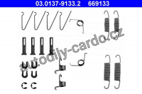 Sada příslušenství, brzdové čelisti ATE 03.0137-9133 (AT 669133)