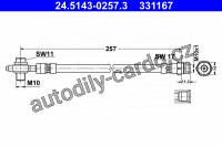 Brzdová hadice ATE   24.5143-0257 (331167)